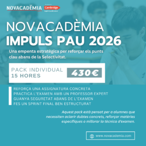 NOVACADÈMIA IMPULS PAU 2026 15 HORES
