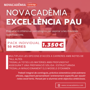 NOVACADÈMIA EXCEL·LÈNCIA PAU 50 HORES