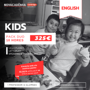 NOVACADÈMIA KIDS DUO | Pack de 10 hores