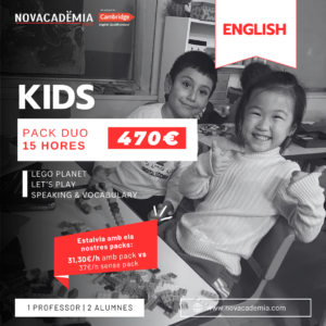 NOVACADÈMIA KIDS DUO | Pack de 15 hores