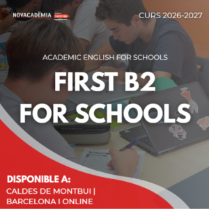 FIRST B2 for Schools | Curs d’anglès i preparació Cambridge