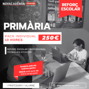 REFORÇ ESCOLAR DE PRIMÀRIA | Pack de 10 hores